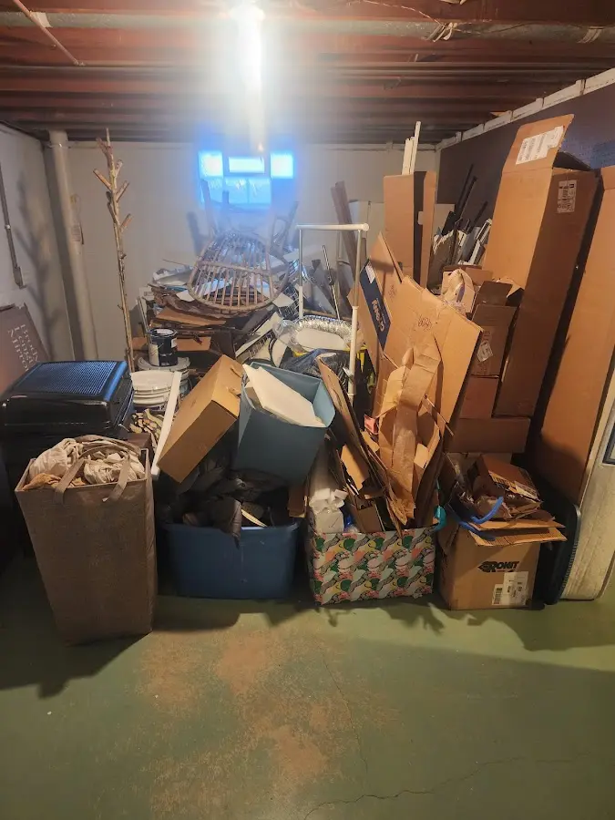 Roll-off dumpster container at job site for Construction Dumpster Rental in Signal Mountain